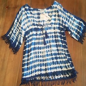 Tye-dye Beach Coverup